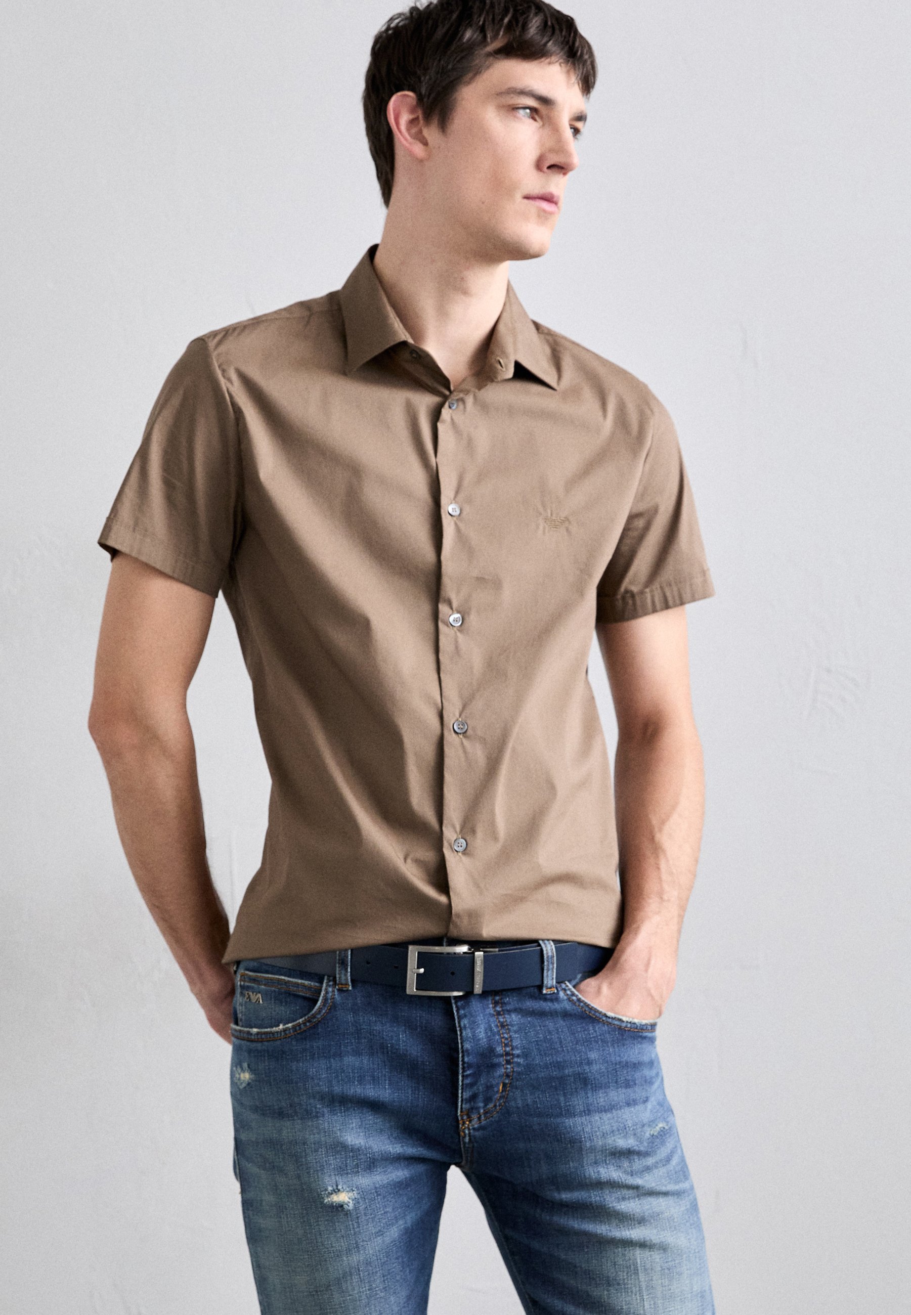 Emporio Armani Zungengürtel Unisex - Gürtel - Schwarz/Blau