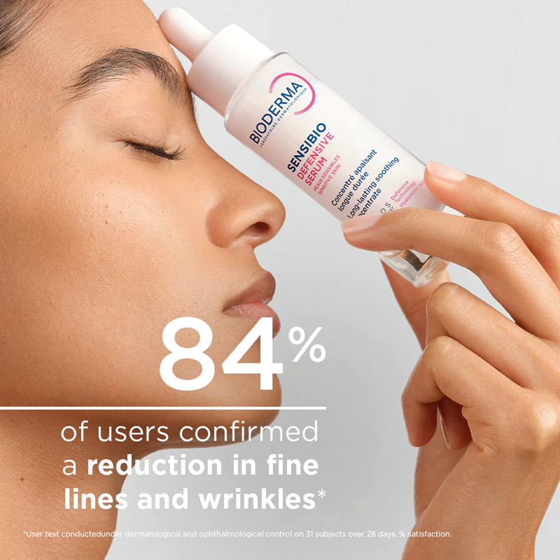 Sérum antienvelhecimento Bioderma Sensibio Defensive para pele sensível.