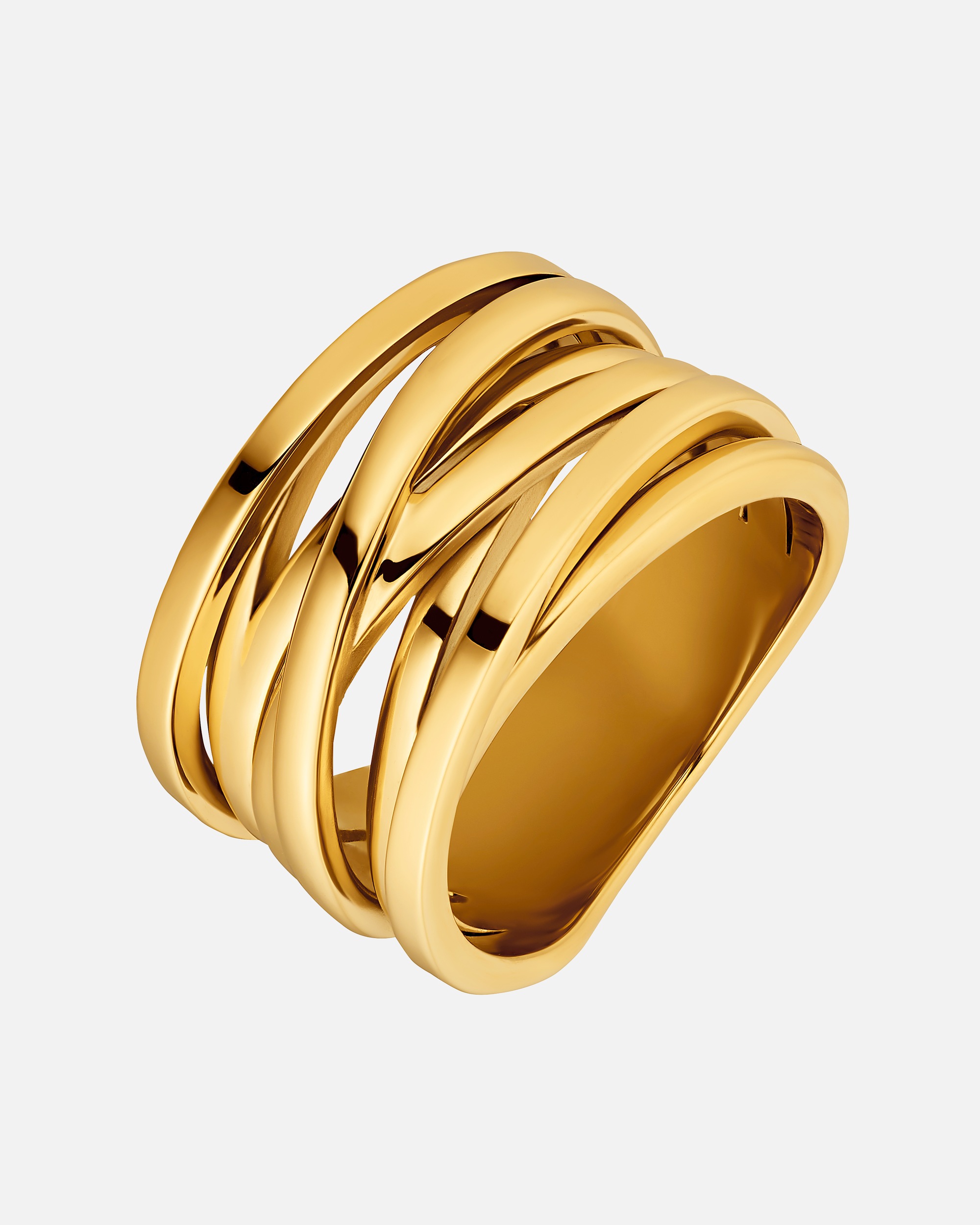 Heideman Bague Serpi couleur or