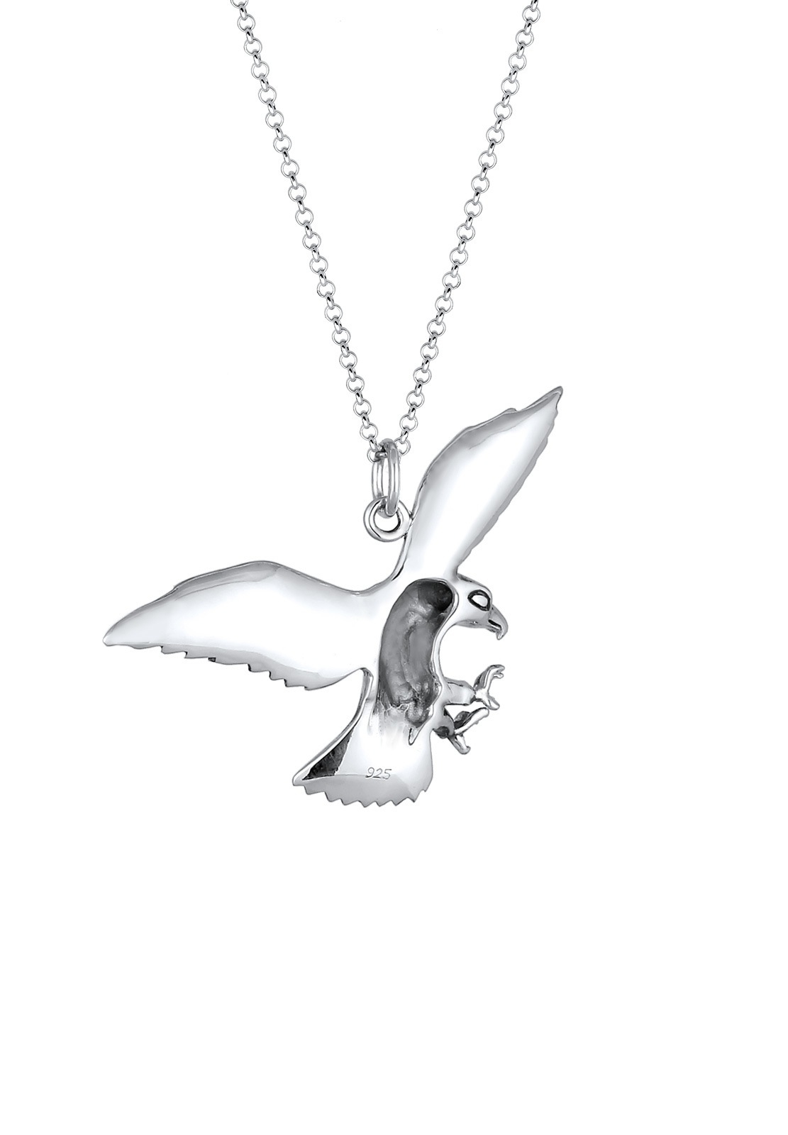 KUZZOI Collier Rock Sigle Cool Oxydé en 925/1000 Argent