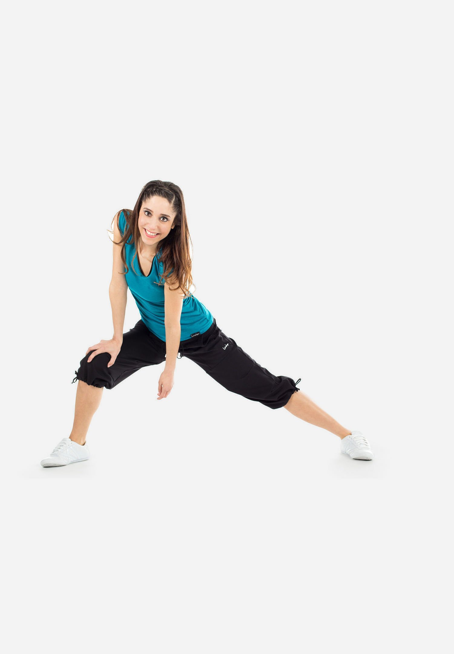 Winshape 3/4 sportbroek - zwart
