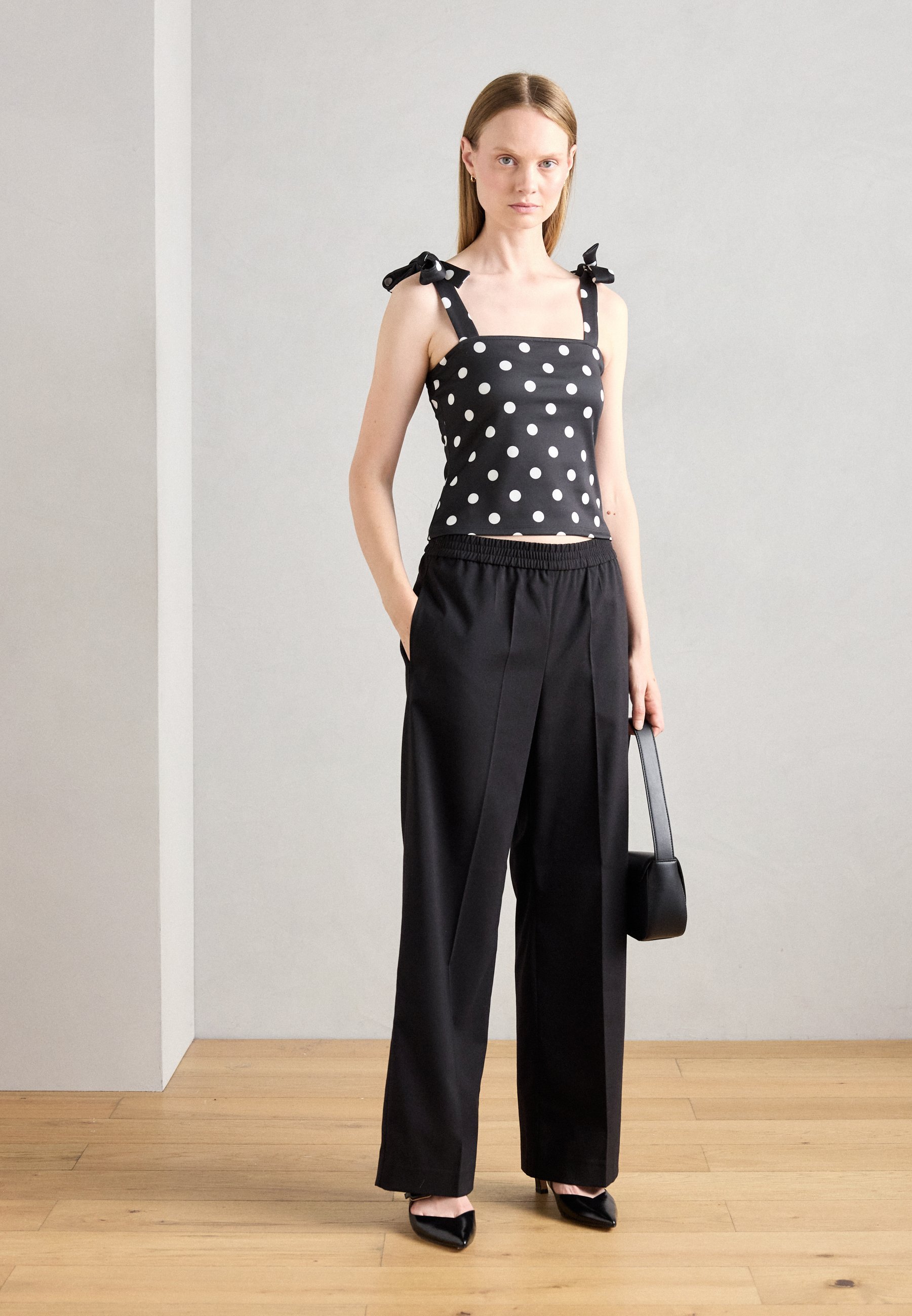 Lindex BROEK STELLA GOED GEKLEED - Broek - zwart