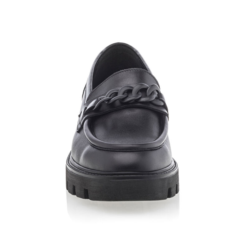 Svarta loafers/båtskor för kvinnor