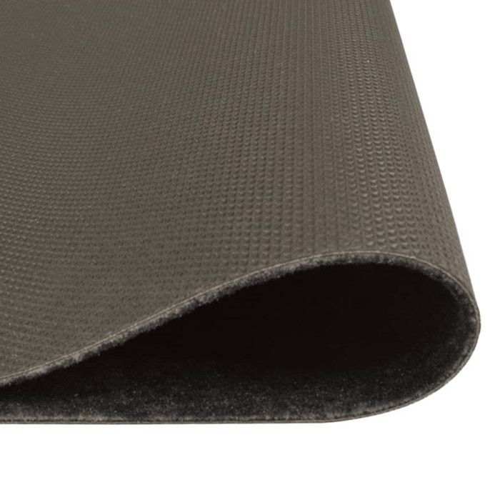 Alfombrilla de cocina lavable vidaXL, estampado de cocina negro, 60x180 cm, 136550