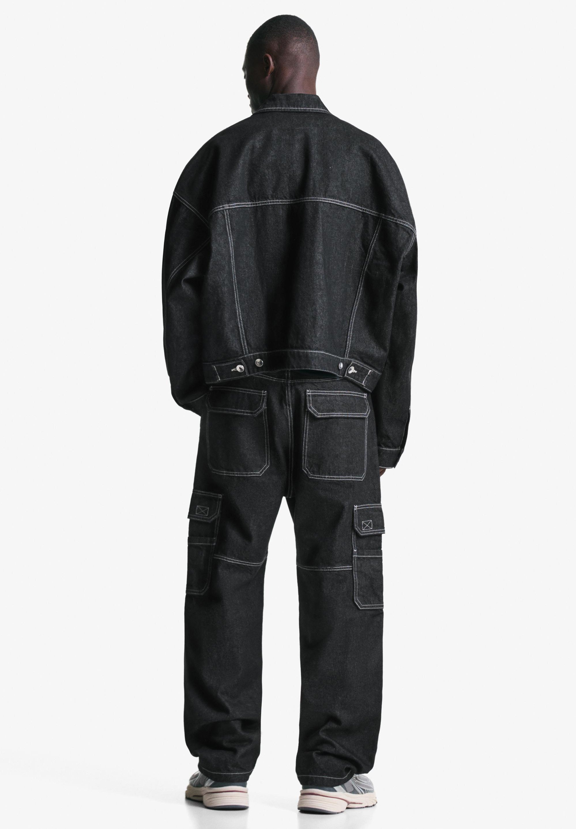 Giacca in denim Bershka - nera