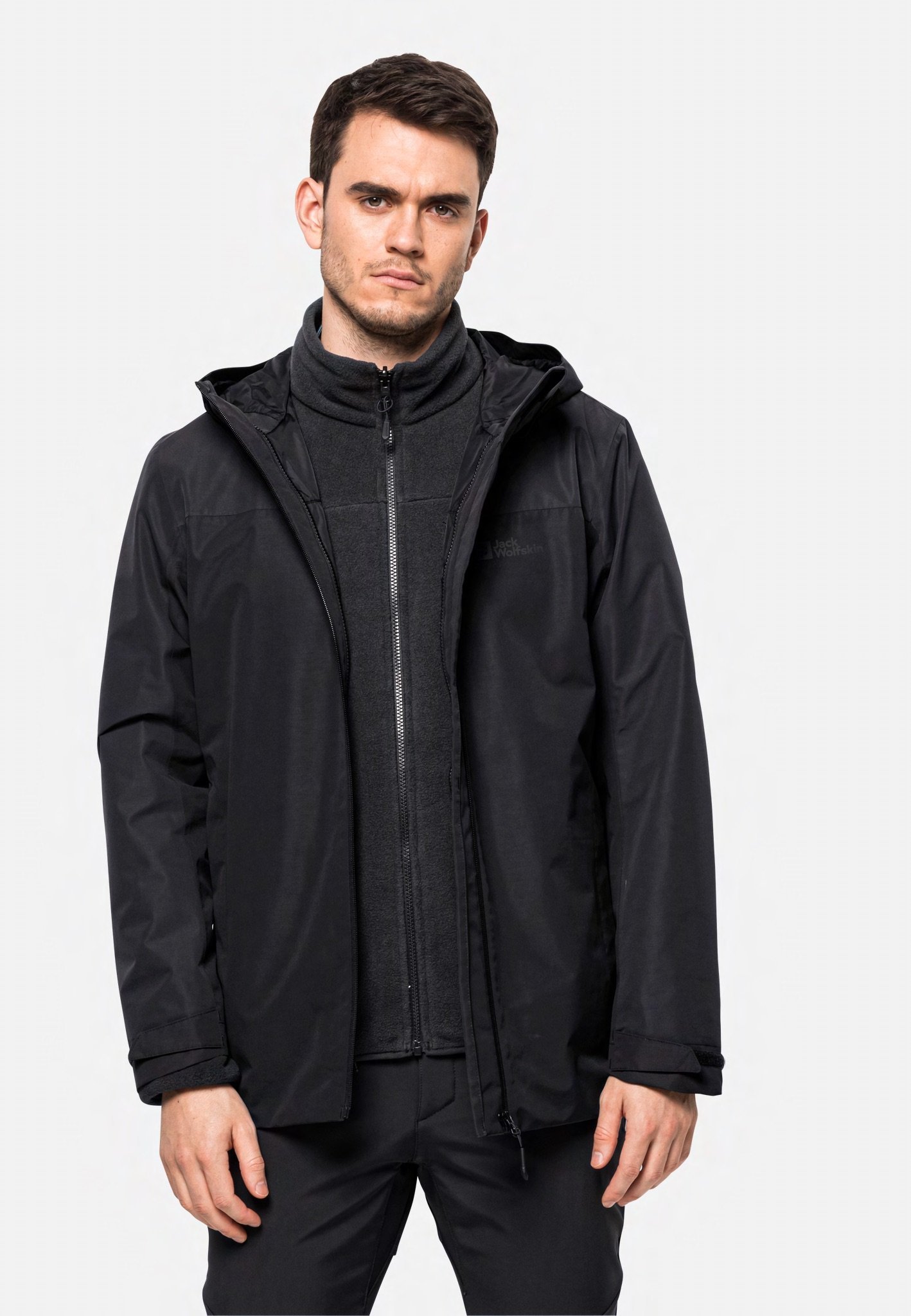 Jack Wolfskin TAUBENBERG 3IN1 JACKET - Veste d'hiver - black