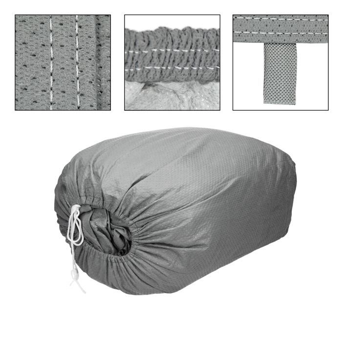 Funda para coche ECD Alemania L 482 x 178 x 119 cm. Funda transpirable con bandas elásticas.