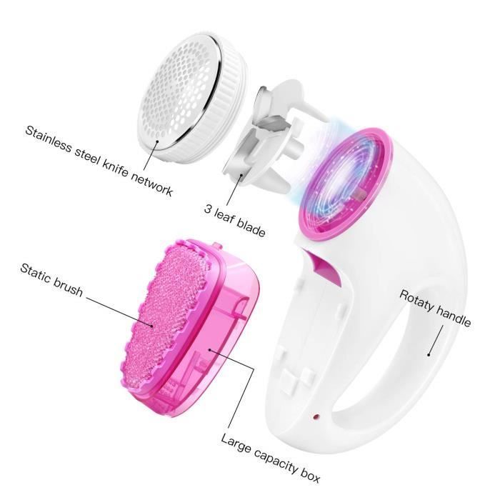 Rasoir Anti-Bouloche Électrique - UrDurable - USB Rechargeable - Rose - Mixte