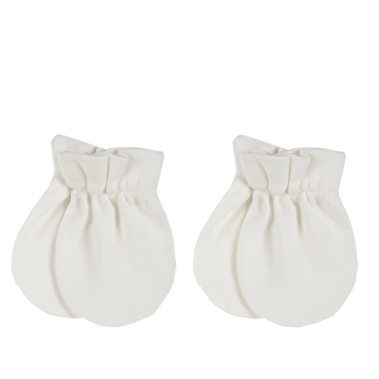 Moufles blanches pour nouveau-nés