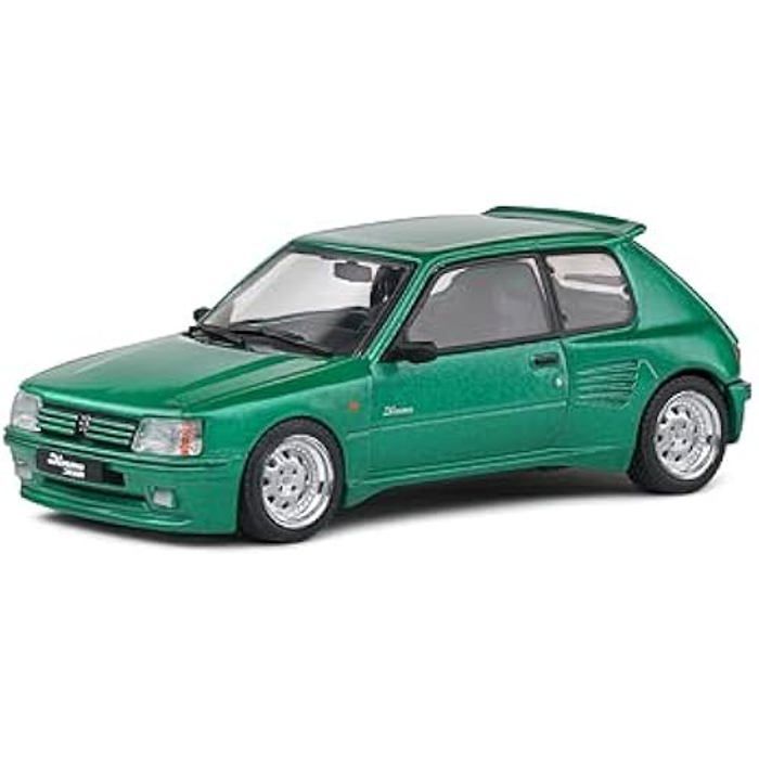 Voiture miniature - SOLIDO - Peugeot 205 DIMMA - Vert - Échelle 1:43 - 1992