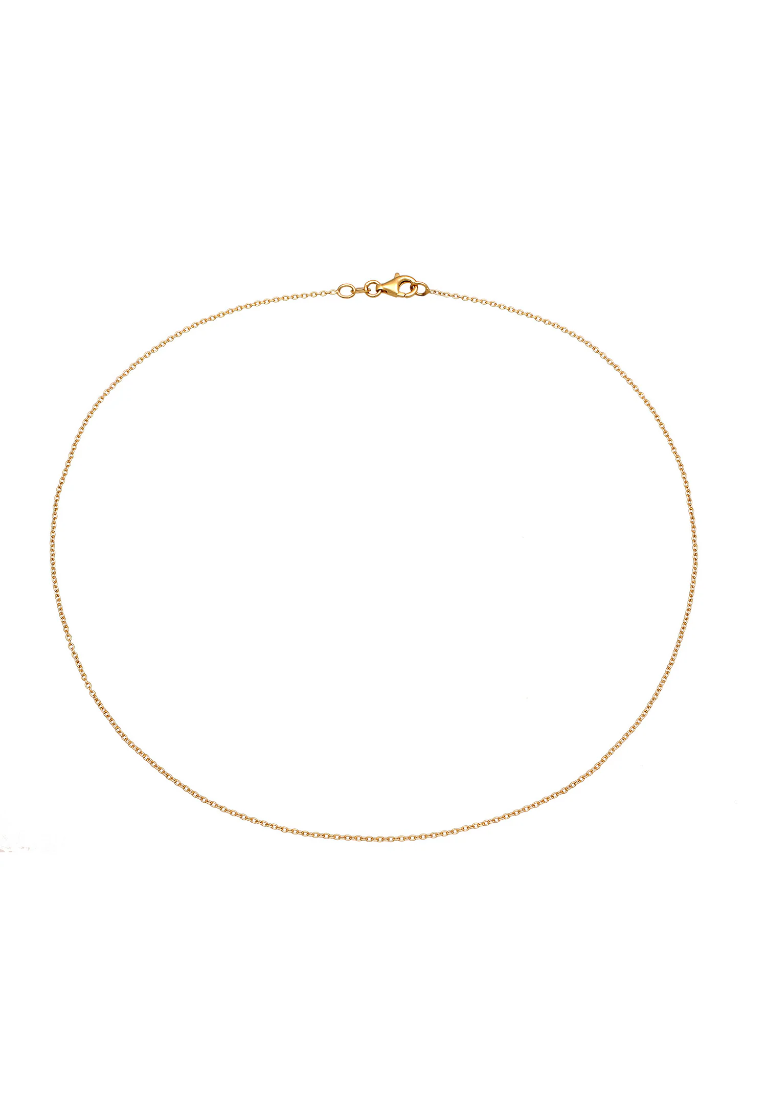 Elli Elli Collier Femmes Anchorchain Argent Sterling 925 Plaqué Or Minimalisme Or 45 cm
