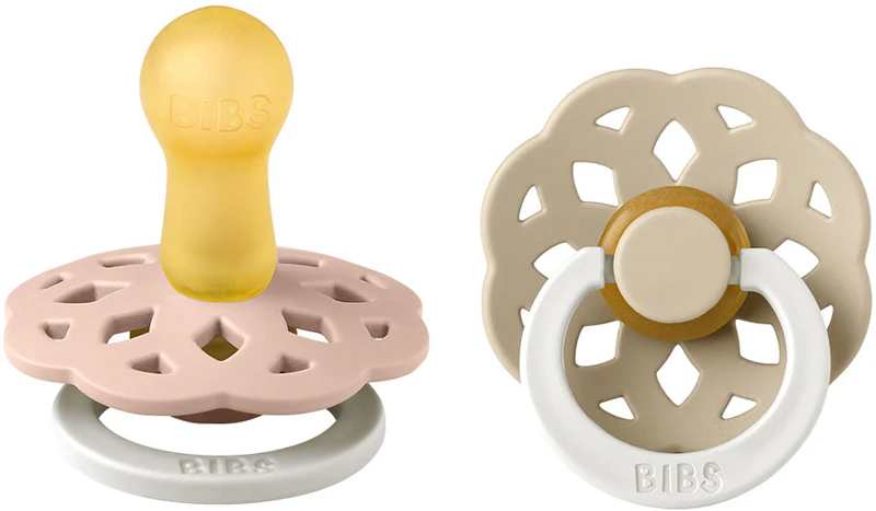 BIBS Boheme Natural Rubber Night -ruokalaput, koko 1: 0+ kuukautta, smoczek