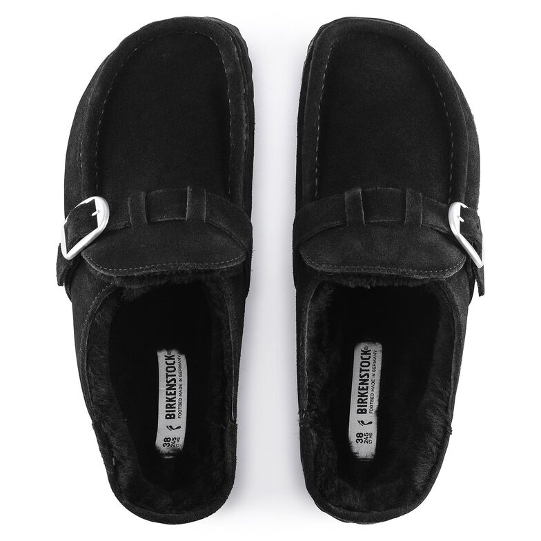 Buckley pelliccia di agnello Pelle scamosciata - Black Black