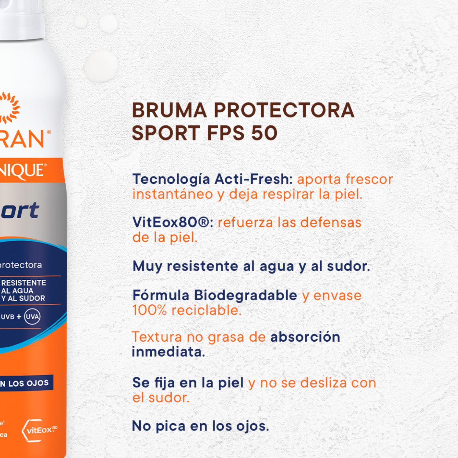 Sunnique Sport zaščitni meglica SPF50 za obraz SPF50 paket Zaščita telesa