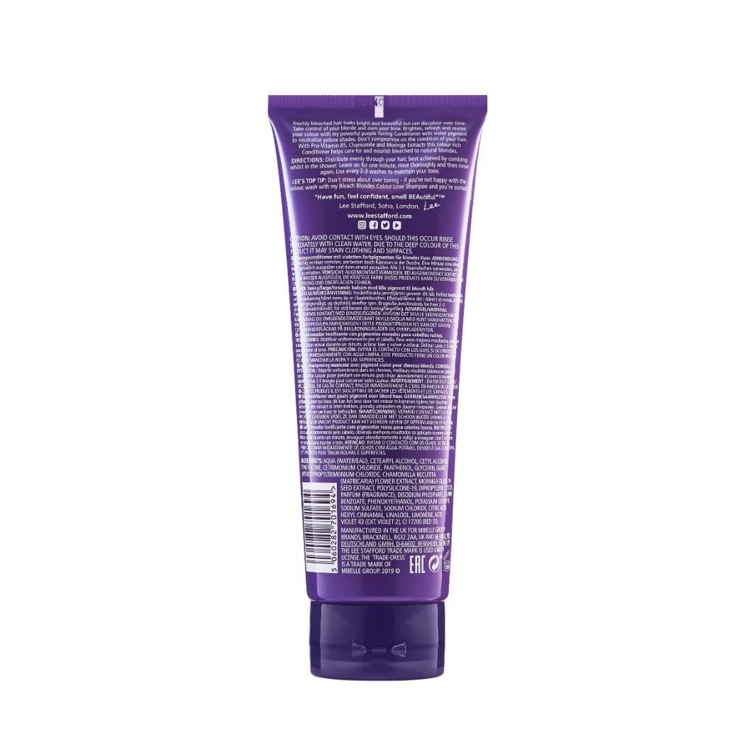 Balsamo Lee Stafford Bleach Blondes Purple Toning - 250 ml