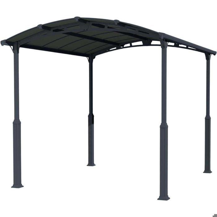 Cochera Alpine de 4,35 x 3,52 m de aluminio y policarbonato para autocaravanas.