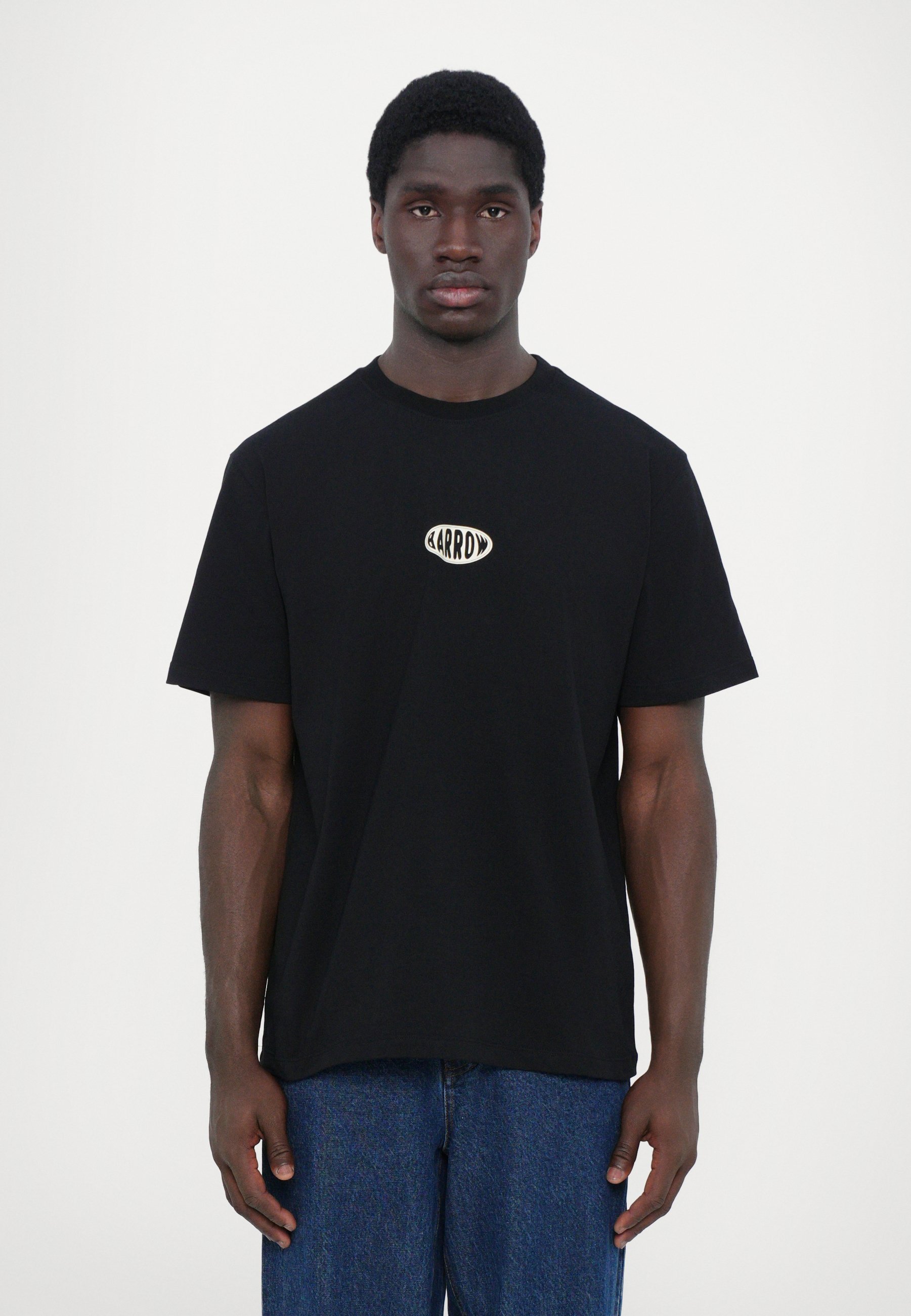 T-shirt unisex Barrow - stampata - nera