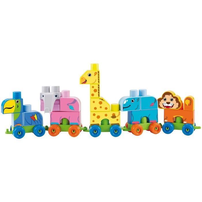 Abrick Zoo Train Set - ECOIFFIER - THE MAXI 7840 - 42 pieces - Ages 12 months and up