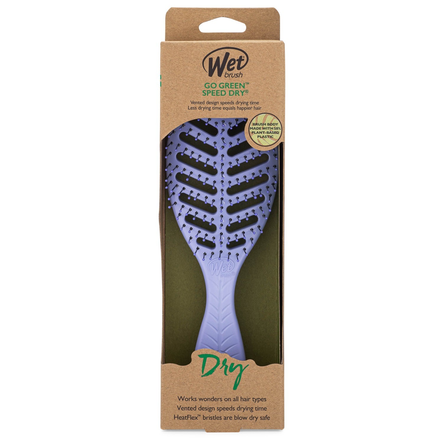 Mokrá kefa na rozčesávanie Go Green Speed Dry - 1 kus