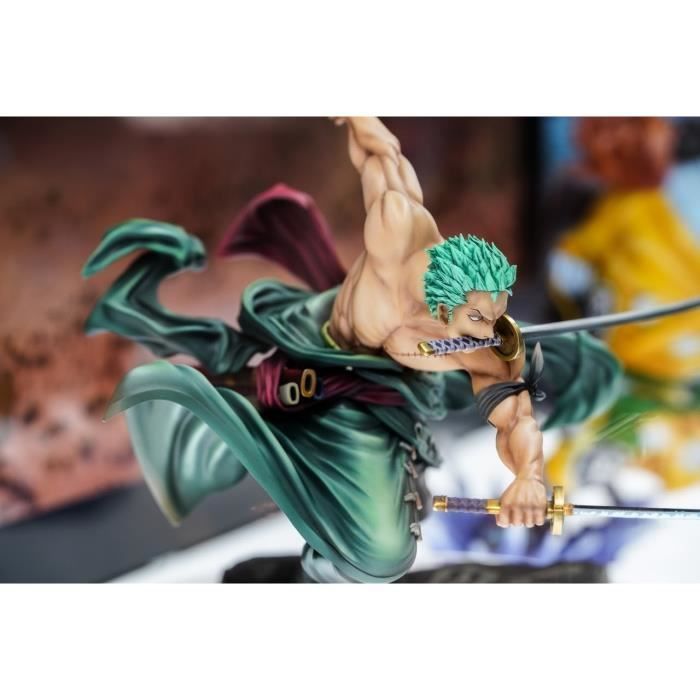 One Piece Zoro beeldjescollectie 3000 stuks - Japans PVC speelgoed 21 cm - Gemengd groen
