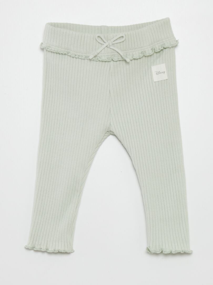 3-delige set: romper, legging en slabbetje - BLAUW
