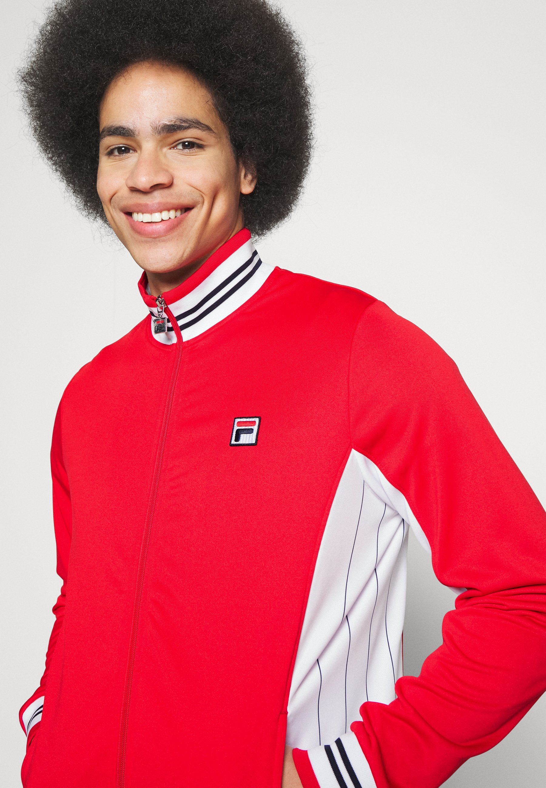 Fila JACKET BJÖRN - Giacca da allenamento - fila rosso/bianco