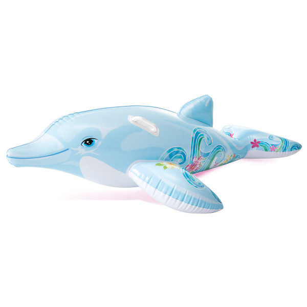 Materac do pływania DELFIN, dmuchany, INTEX