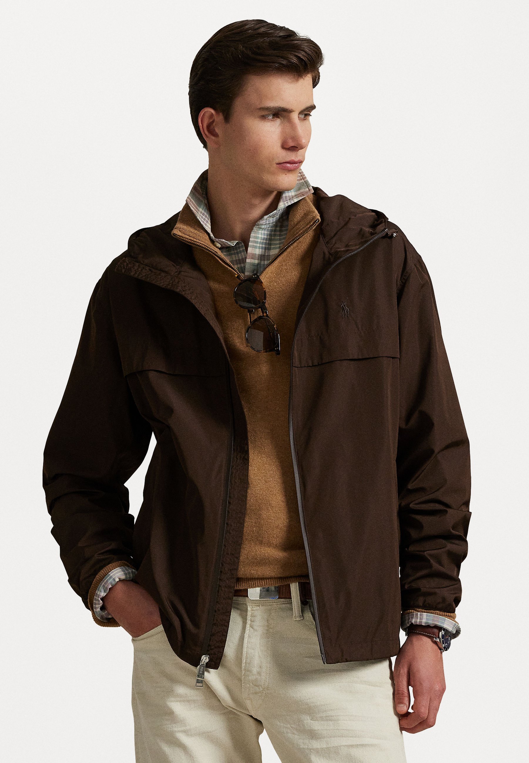 Polo Ralph Lauren LEICHTE KAPUZENJACKE - Windbreaker - Muskatbraun