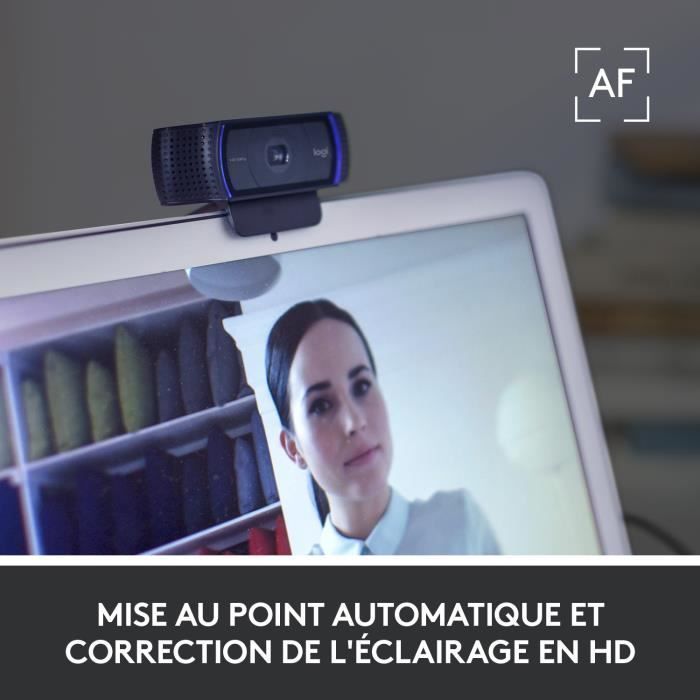Cámara web Full HD 1080p - Logitech C920 S - Micrófono integrado