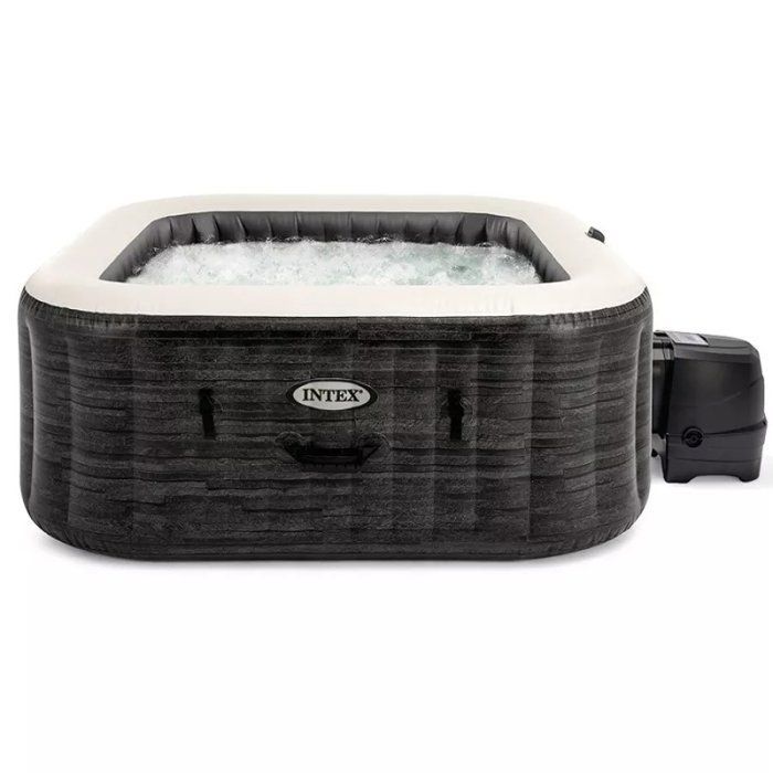 Spa gonflable INTEX - Ardoise - 175 x 175 x 71 cm - 4 places - Carré - 28450NP