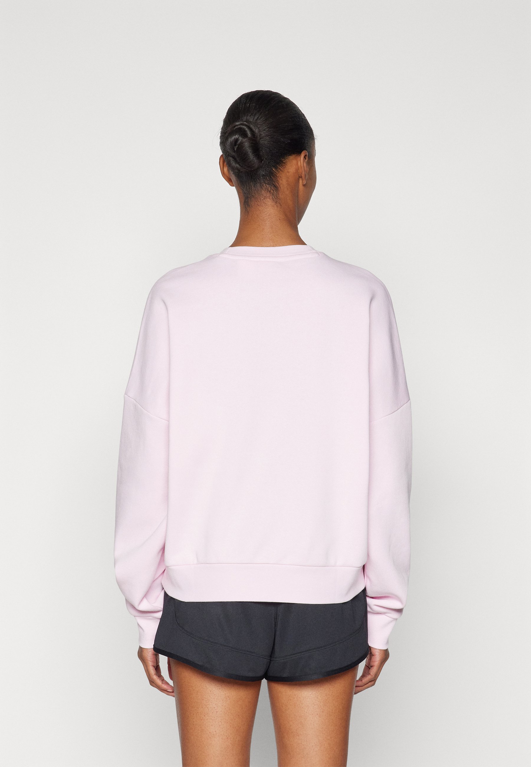 Felpa sportiva Adidas - rosa chiaro/bianco