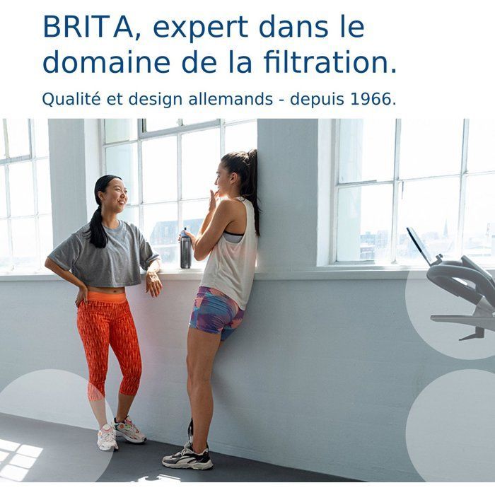 Garrafa com filtro ativo de 0,6 l + 2 microdiscos incluídos Brita 1052248