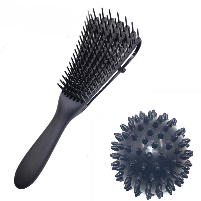 Hair Brush Scalp Massage Hair Comb Detangling Anti tie Knot Professional Hair Brush Octopus Type Comb with massager ball