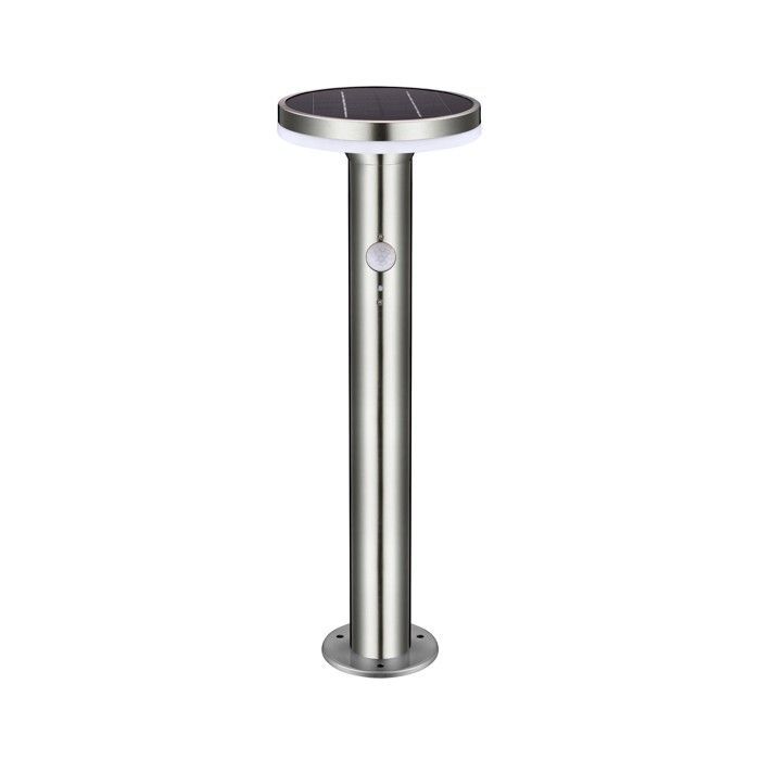 Baliza solar - Bolardo solar - DEVILS TOWER: Bolardo LED solar de 600 lúmenes. Detector de movimiento.