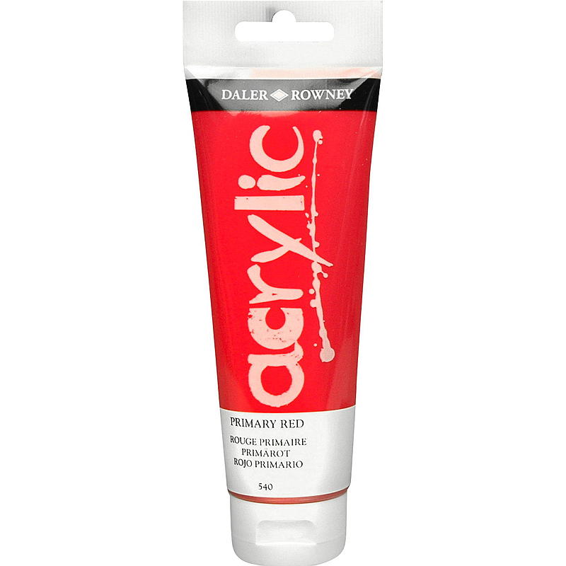 Dealer & Rowney Acrylfarbe 120 ml, Primärrot