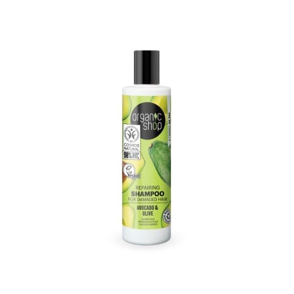„Organic Shop“ atkuriamasis pažeistų plaukų šampūnas 280 ml
