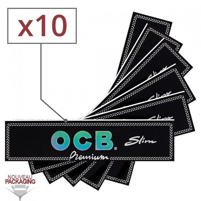 OCB Slim Premium Long Zigarettenpapier x 10