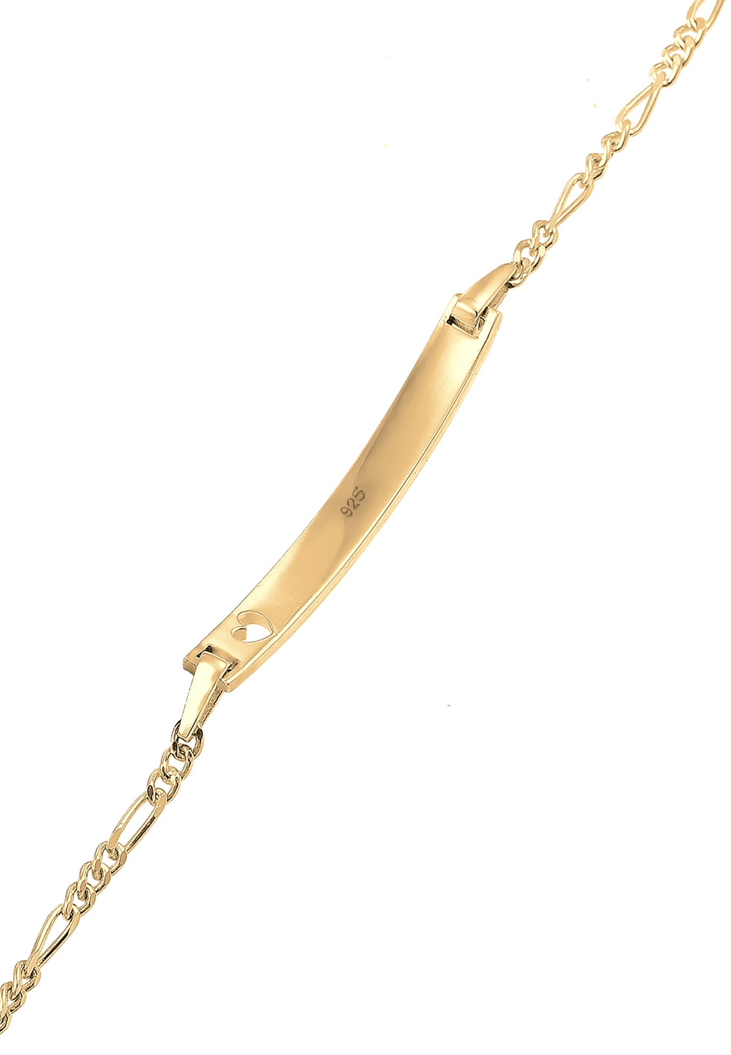 Elli Kinder Herz Geburt Namens-Band 925 Silber