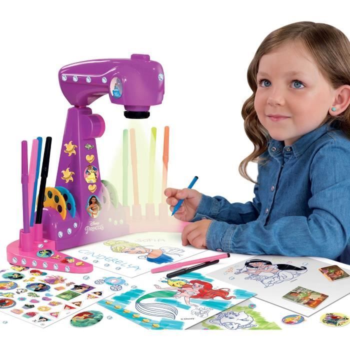 Drawing Projector - LISCIANIGIOCHI - PRINCESSES - Accessories Included, Princess Models