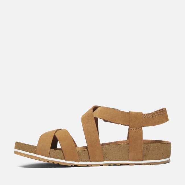 Sandalo a Listini Incrociati Malibu Waves da                Donna in marrone chiaro