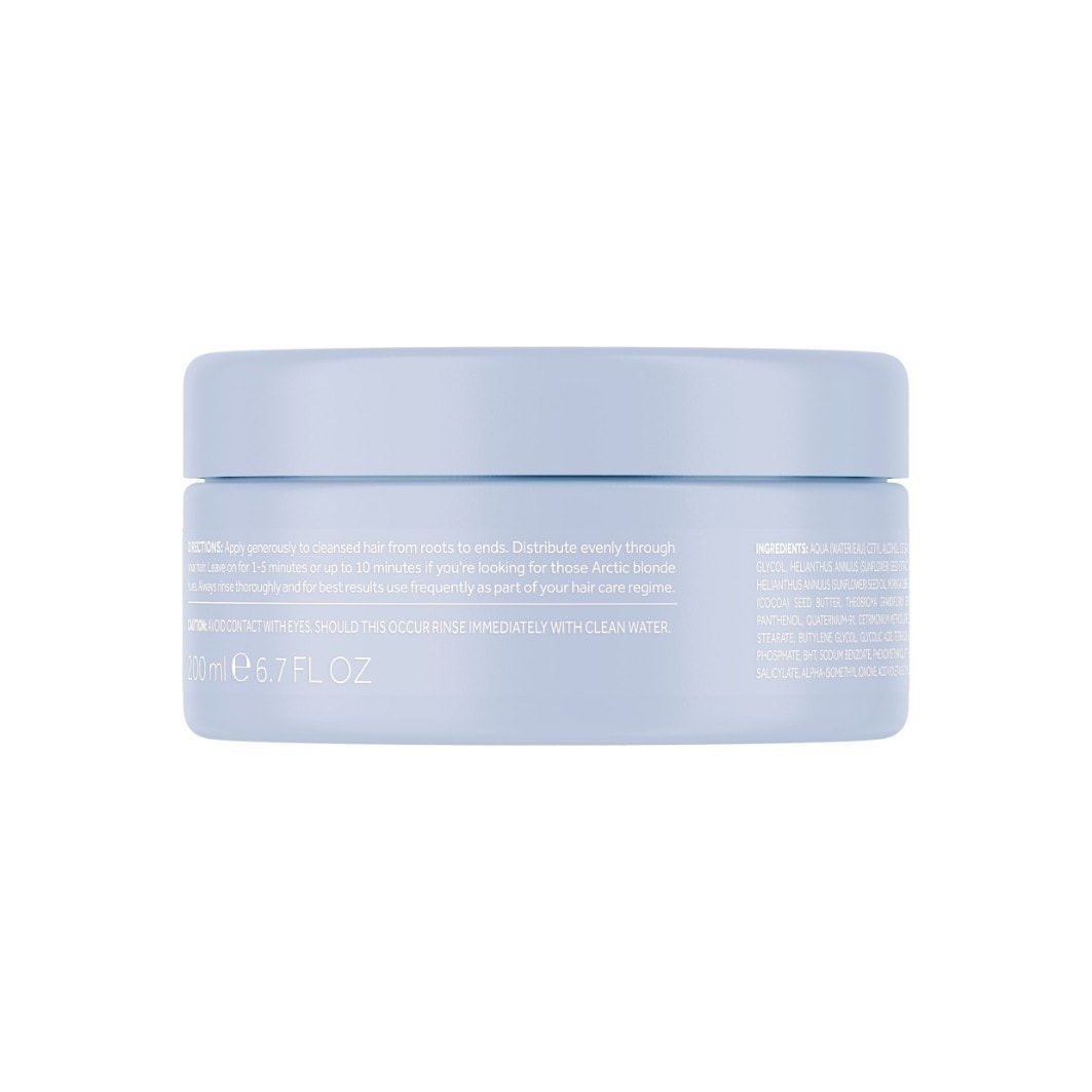 Set de cuidado capilar Lee Stafford para rubias decoloradas con mascarilla color blanco hielo - 200 ml