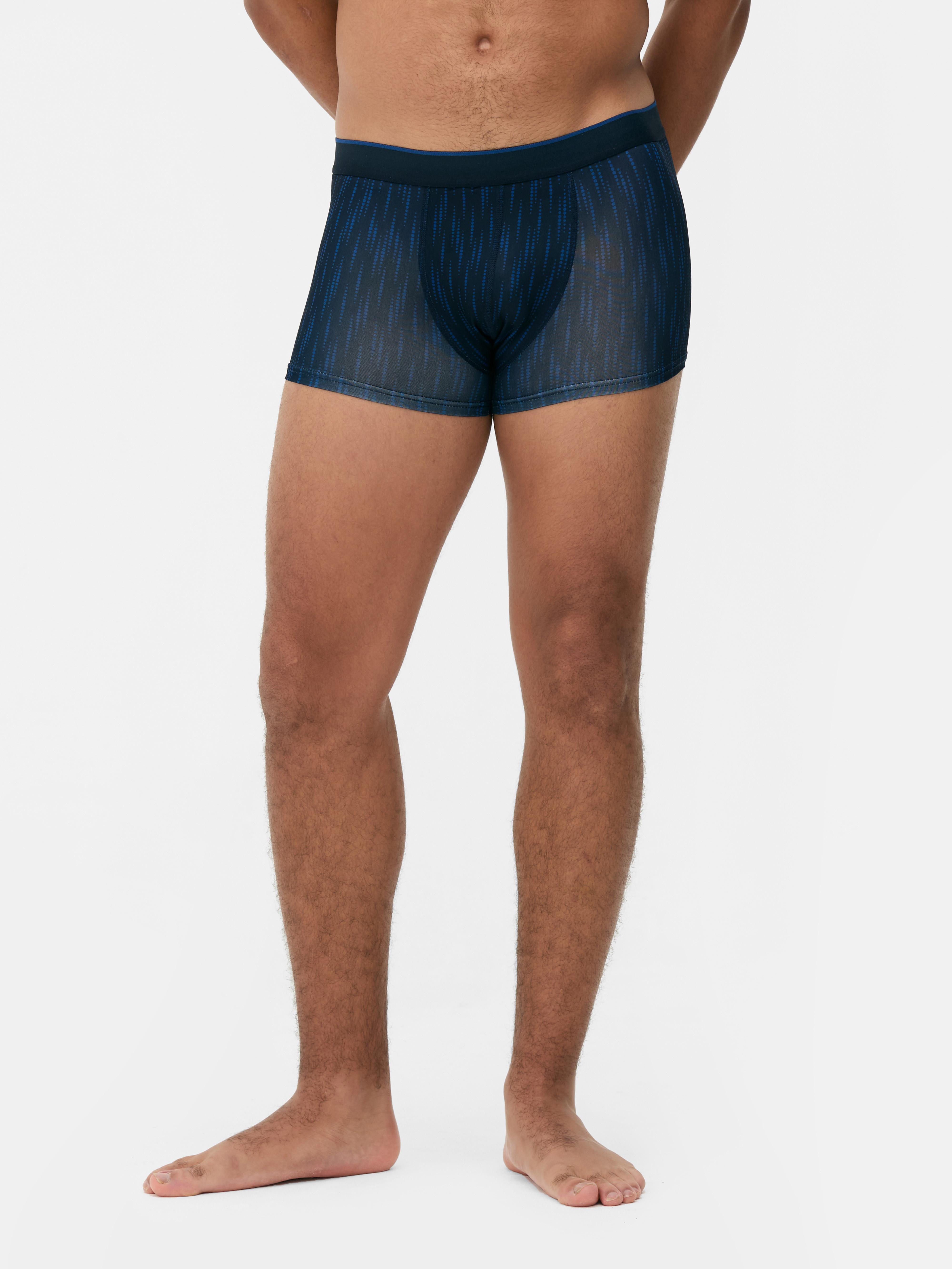 Stretch-Boxershorts, 3er-Set. Drei Boxershorts mit Muster und elastischem Bund.