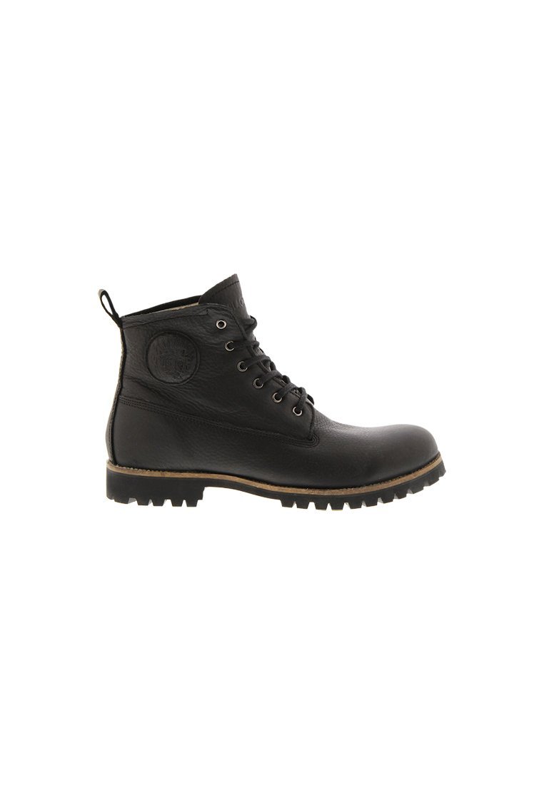 Botas de cano curto com cadarço Blackstone - pretas