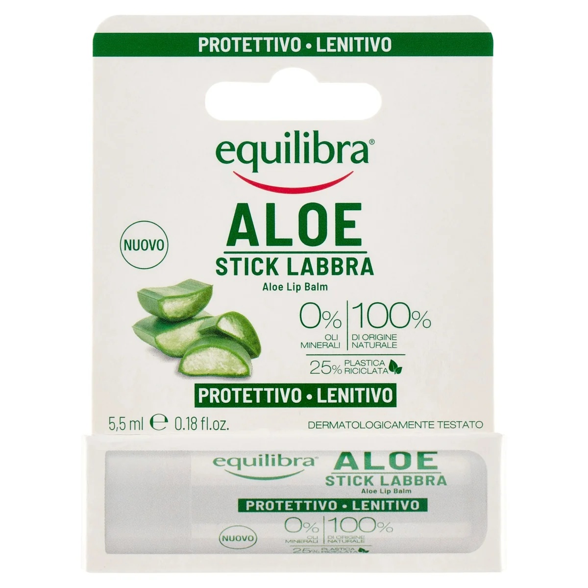 EQUILIBRA Equilibra Aloë Lipstick 5,5 ml 20% Aloë Vera