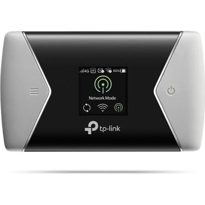 Router móvil TP-Link 4G+ LTE con Wi-Fi AC de 1200 Mbps: velocidad 4G+ de 300 Mbps, portátil, batería de 3000 mAh, pantalla LCD (M7450)