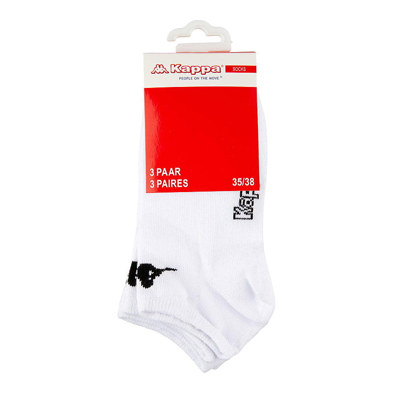 Kappa Sneakers-strumpor 3-pack storlek 39/42-43/46 Kappa