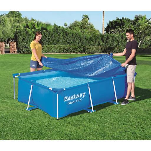 Couverture de piscine en acier Bestway 259 x 170 cm