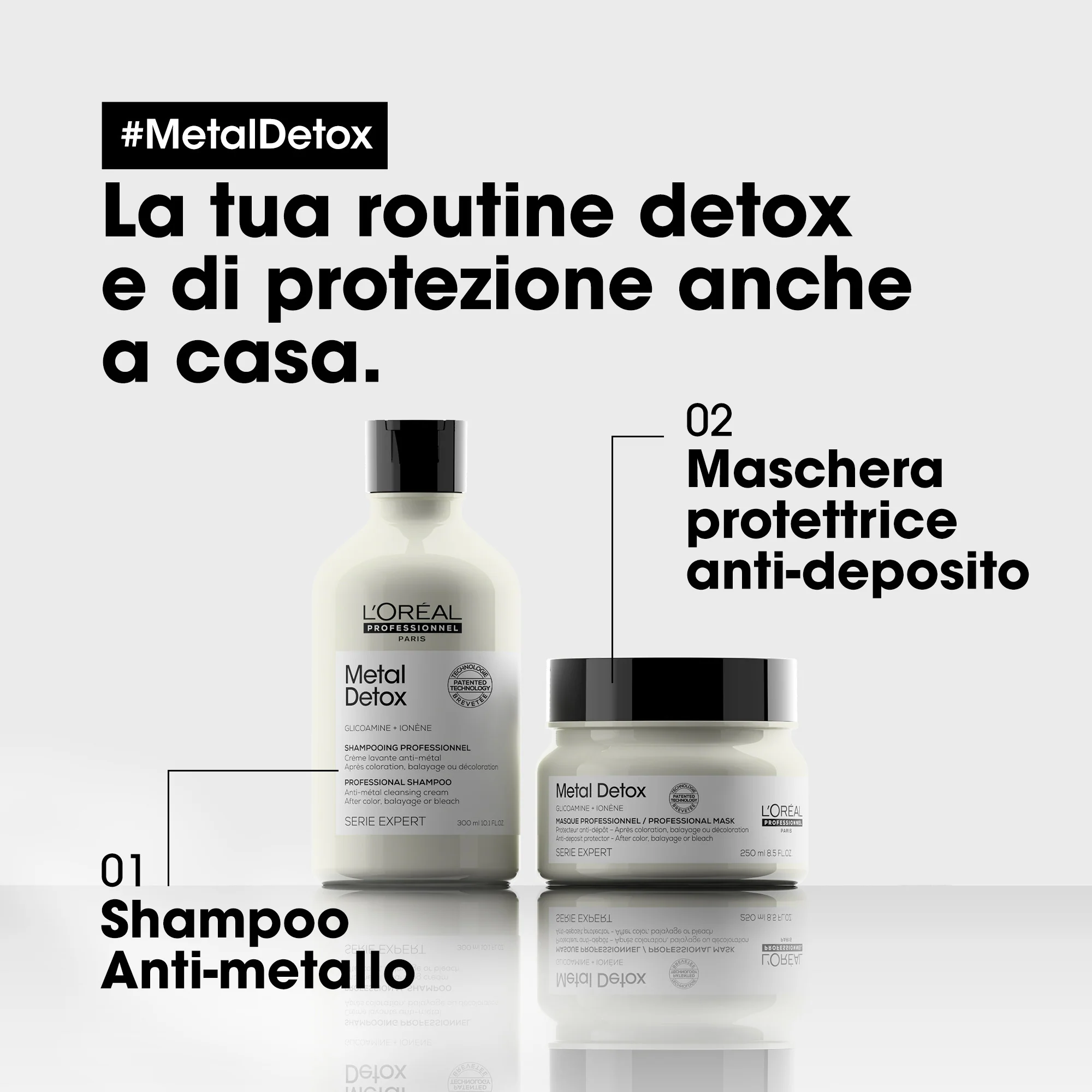 SERIE EXPERT New Metal Detox Mask - Maschera Detossinante Capelli