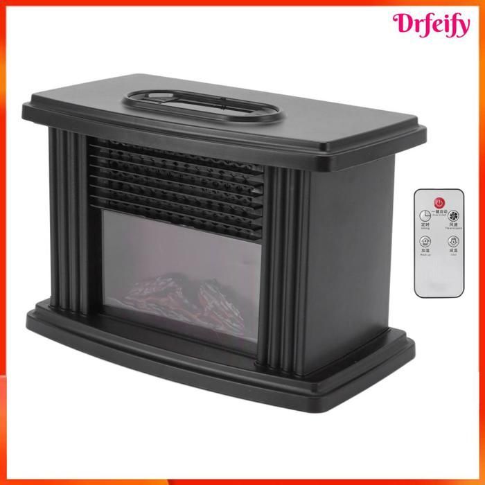 Stufa elettrica a camino - AKOZON - 1000W - Portatile - Telecomando - Protezione antiribaltamento