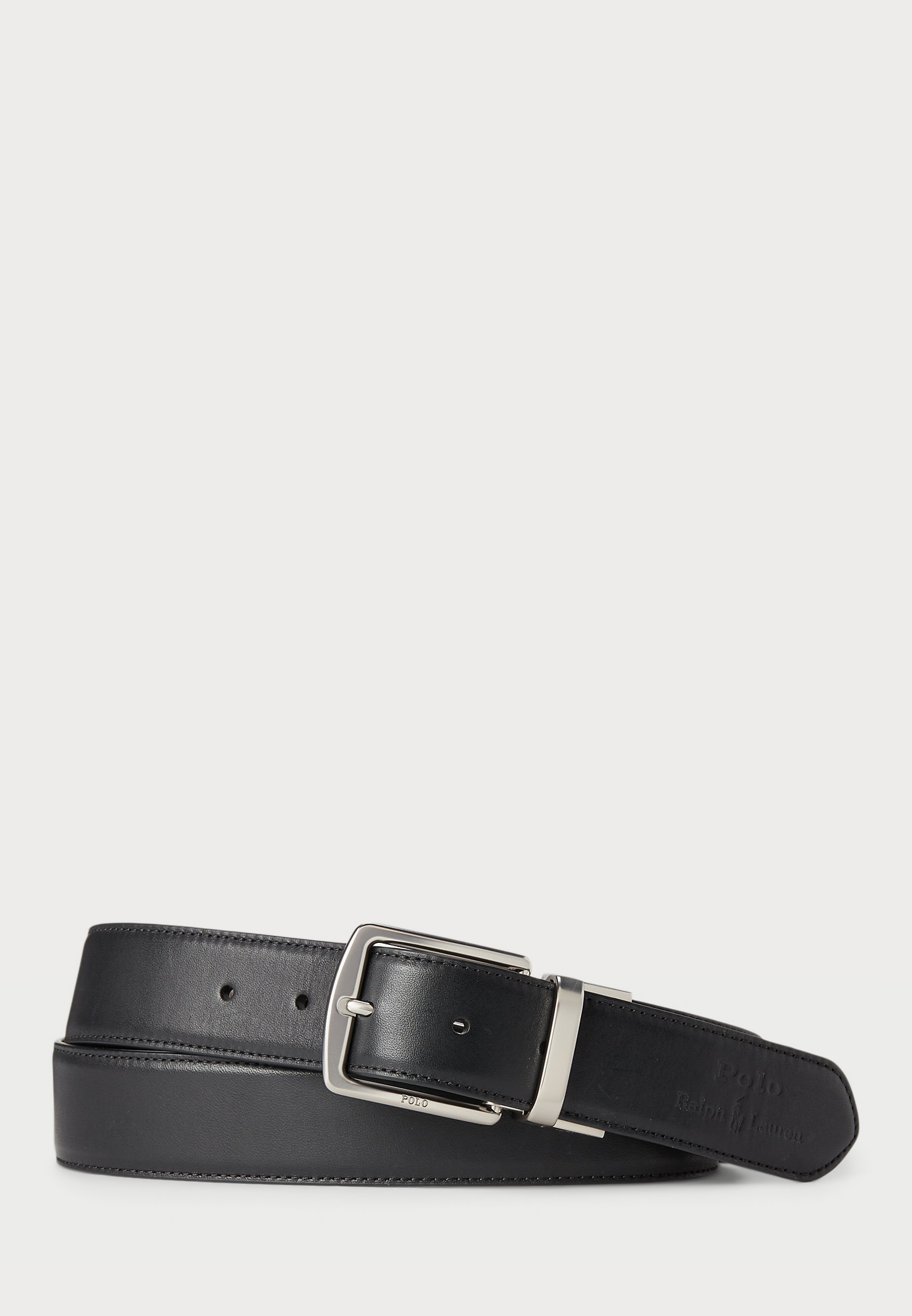 Coffret cadeau Polo Ralph Lauren : ceinture en cuir et porte-cartes - Noir